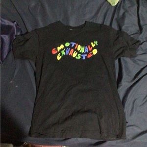 Emotionally exhausted graphic tee